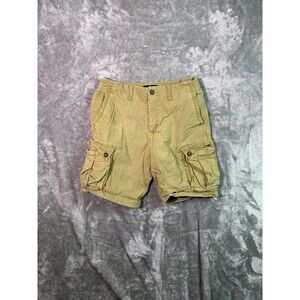 American Eagle Cargo Shorts Mens 34 Beige Classic Next Level Flex Outdoor Y2K